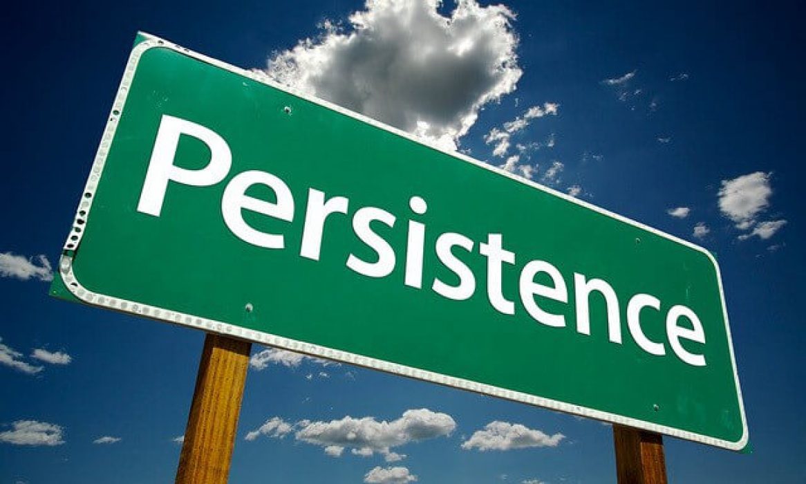 Persistence, passion and hardwork